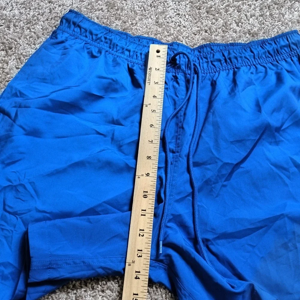 Nike Men's Blue Mesh Lined Swim Trunks Board Shorts Size Large L